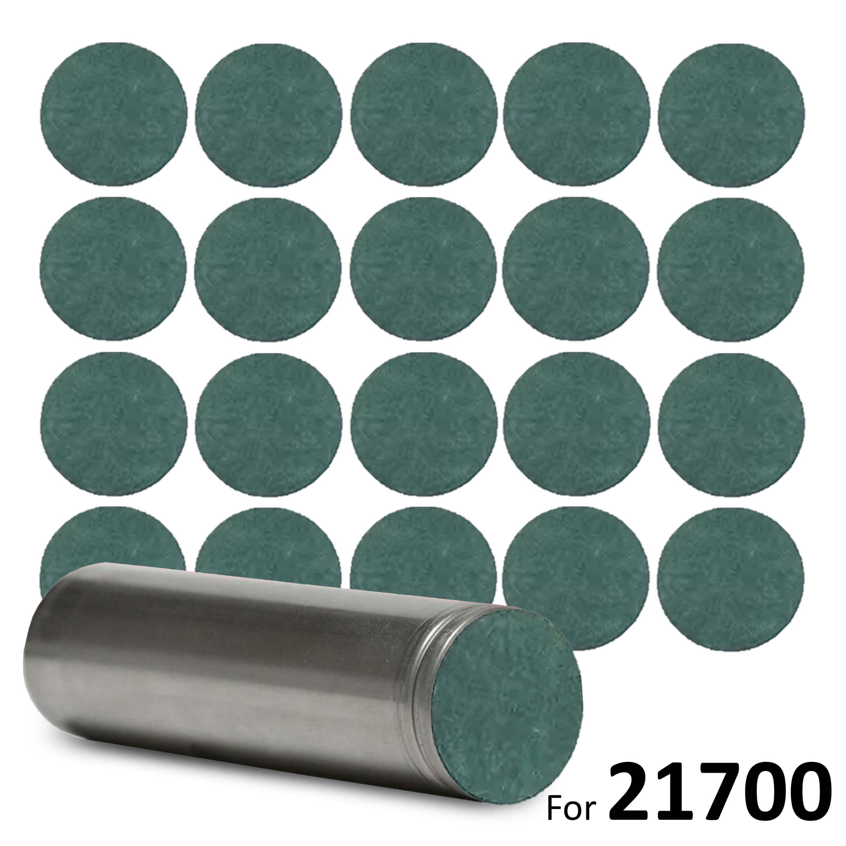 21700 Battery Terminal Insulators - 20pcs - Green Paper