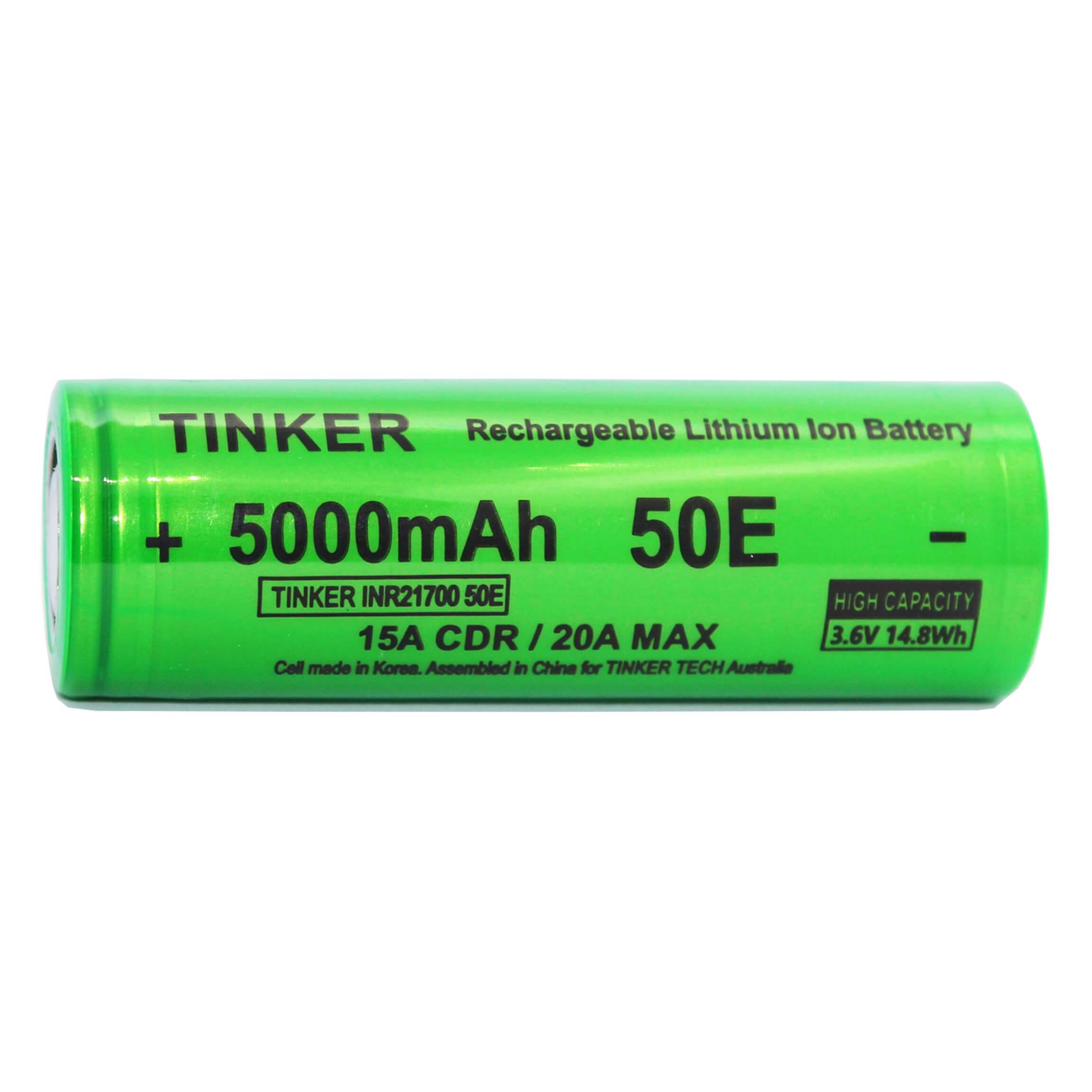 Tinker 50E 21700 5000mAh 15A Battery