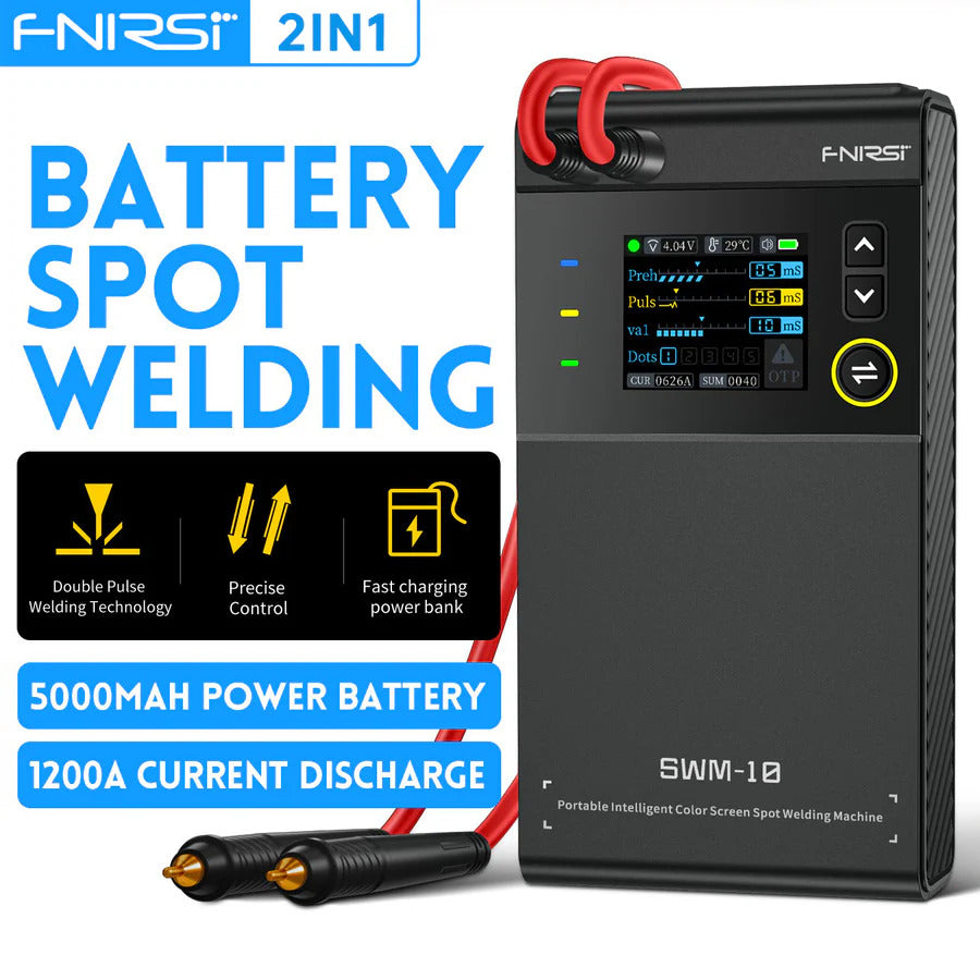 "ESSENTIAL Welding Kit" Portable Spot Welder OLED Screen 5000mAh Lipo Battery