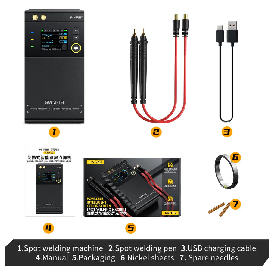 "ESSENTIAL Welding Kit" Portable Spot Welder OLED Screen 5000mAh Lipo Battery