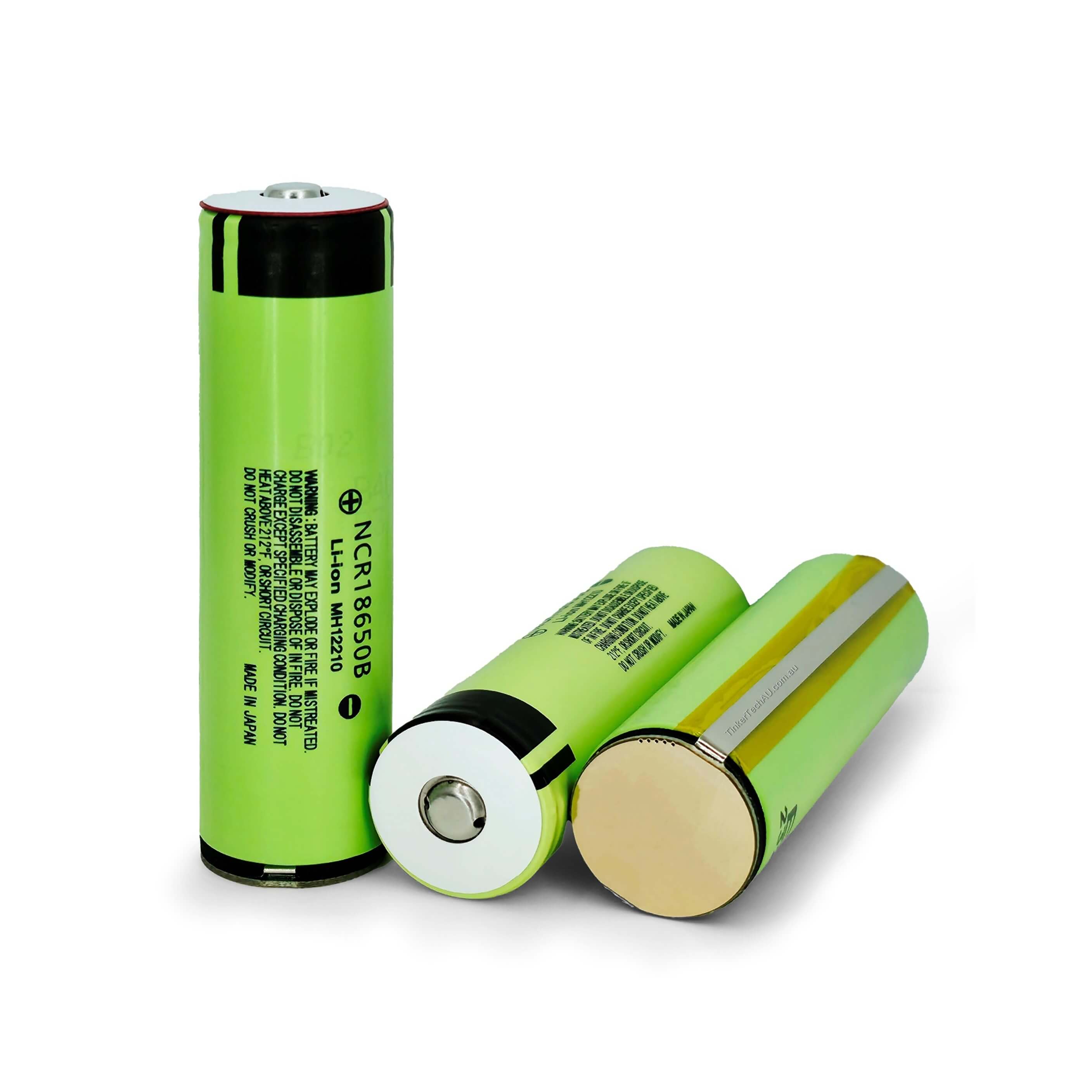 Panasonic NCR 18650 B 3400mAh 10A protected lithium-ion battery with button top