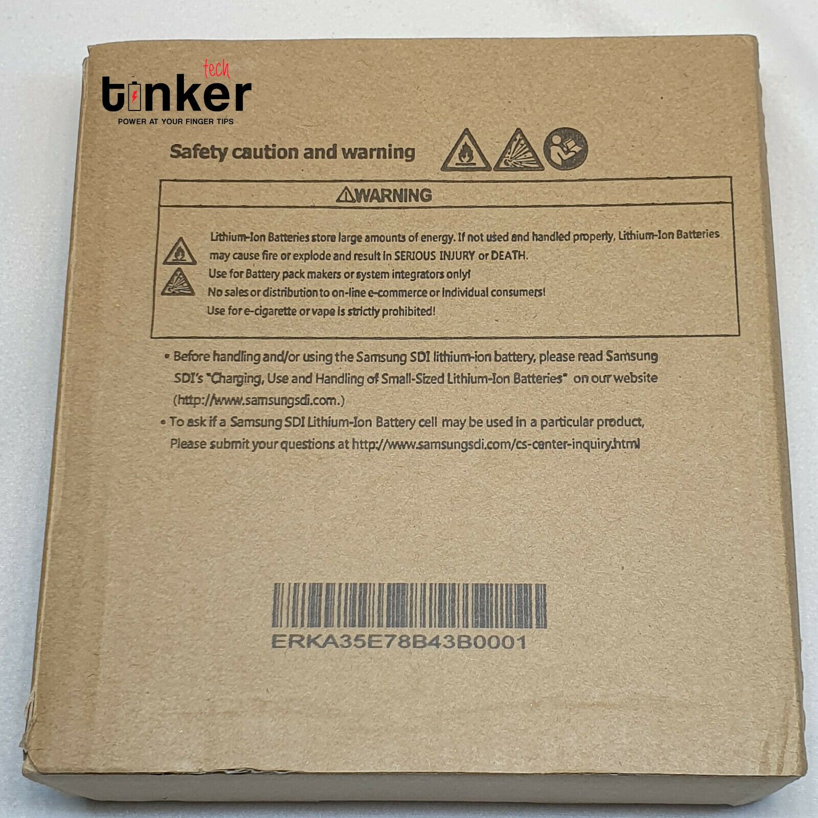 100PCS SAMSUNG INR 18650 30Q 3000mAh 15A Lion Flat Top " ORIGINAL SAMSUNG BOX " - TinkerTech AU Samsung 18650 Flat Top