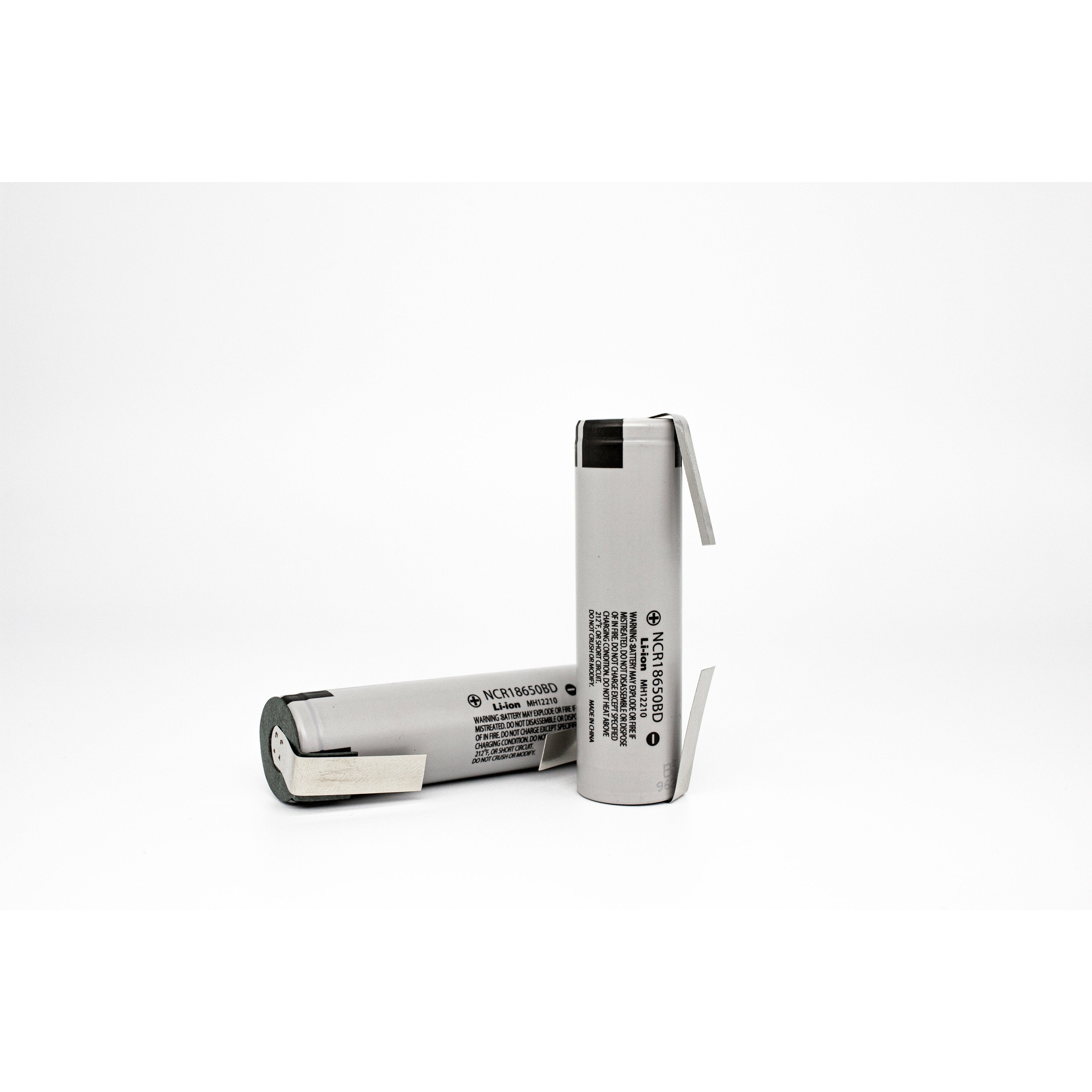 Panasonic NCR18650-BD 3200mAh 10A Battery - Solder Tabbed - TinkerTech AU Panasonic 18650 Tabs