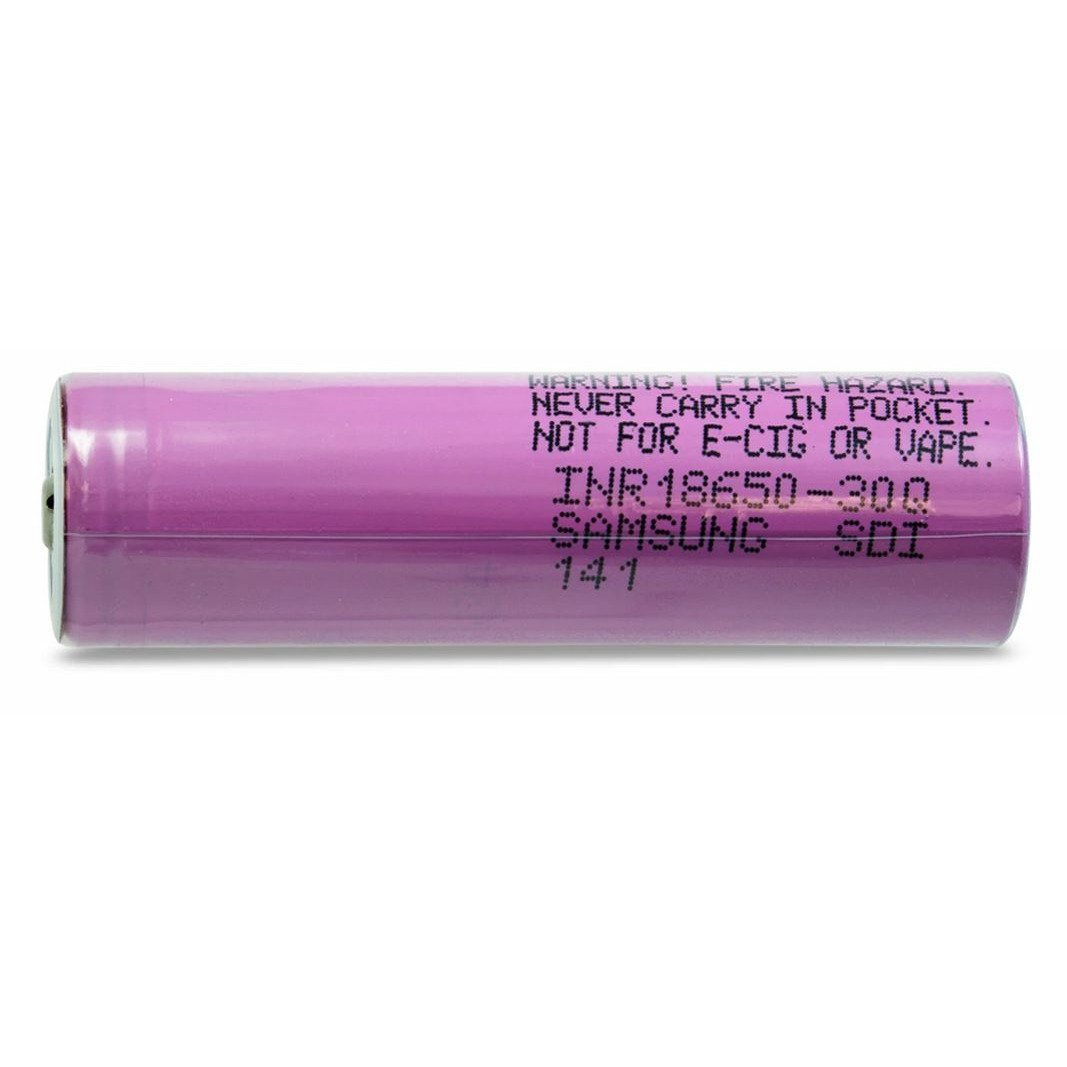 Samsung 30Q 18650 3000mAh 15A Battery - Button Top - TinkerTech AU Samsung 18650 Button Top