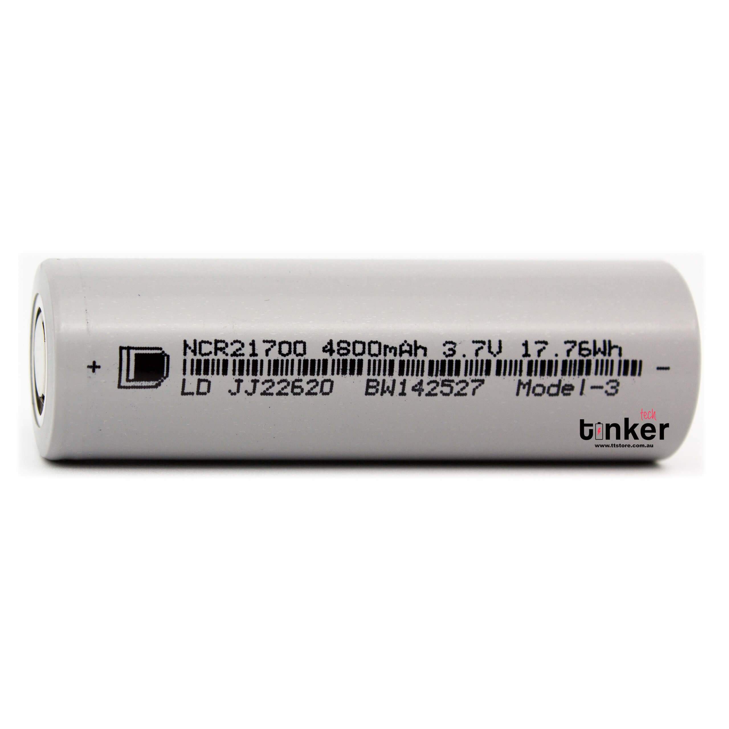 Tesla Model-X 21700 5000mAh 10A Battery - TinkerTech AU Tesla 21700 Flat Top