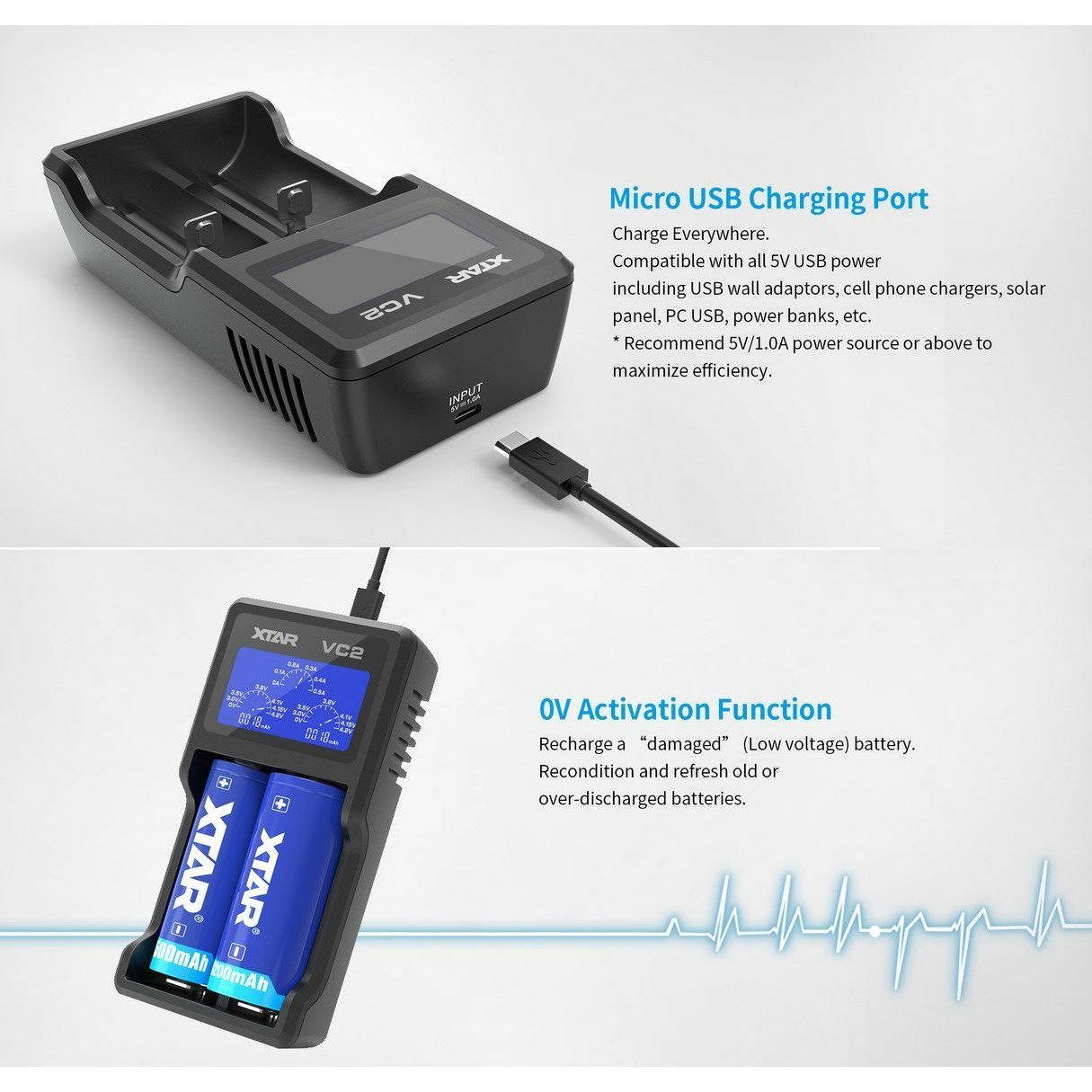 XTAR VC2 Charger - TinkerTech AU XTAR