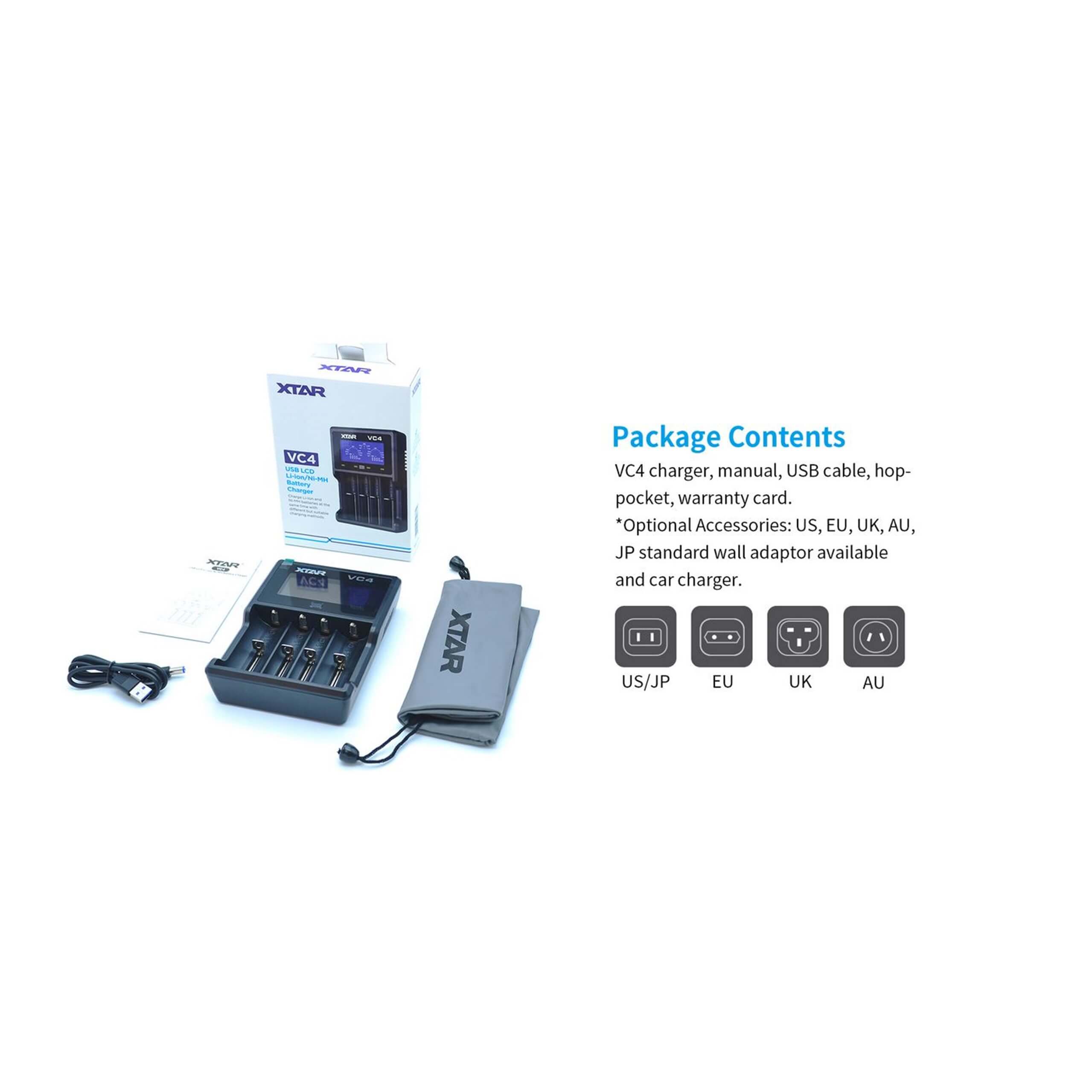 XTAR VC4 Charger - TinkerTech AU XTAR
