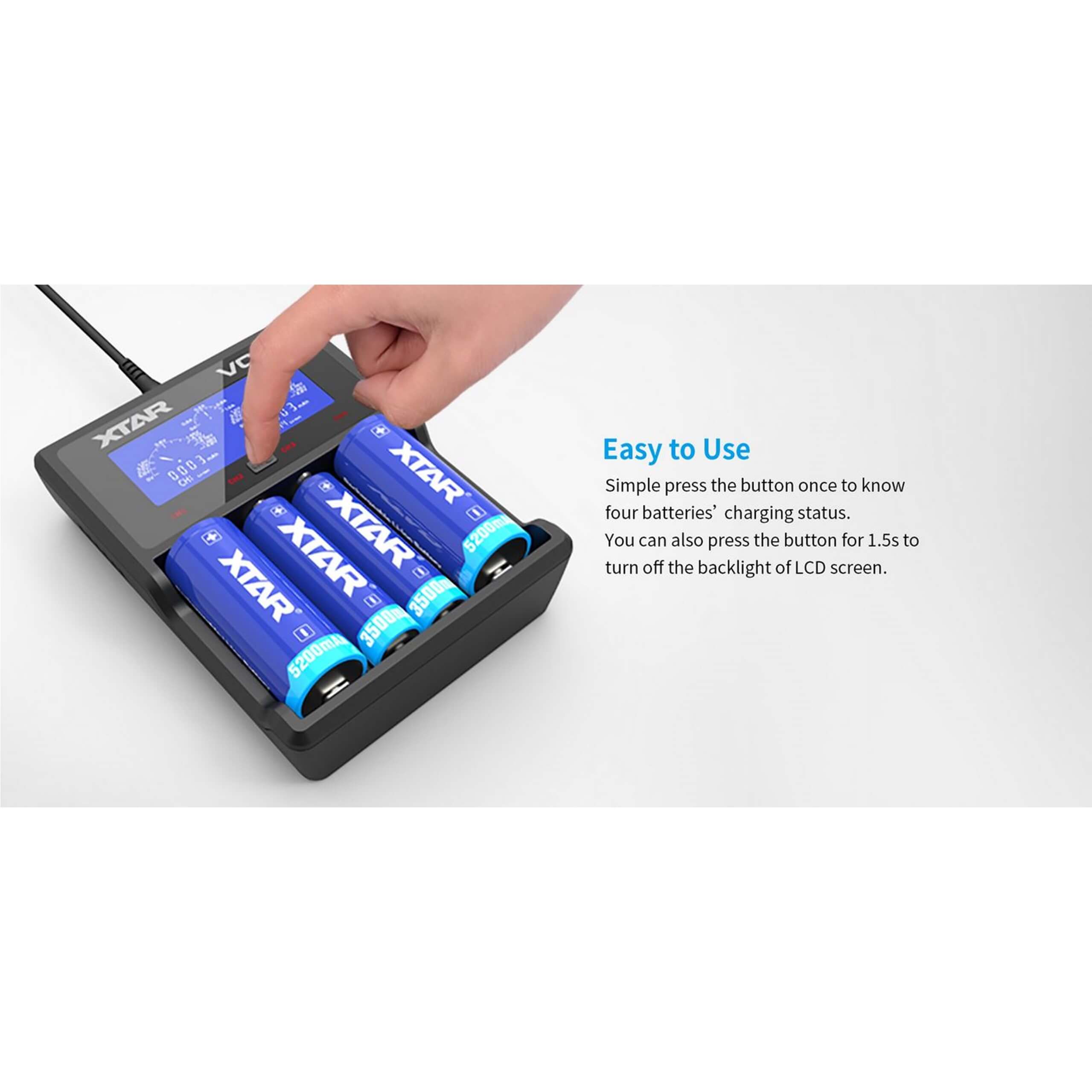 XTAR VC4 Charger - TinkerTech AU XTAR