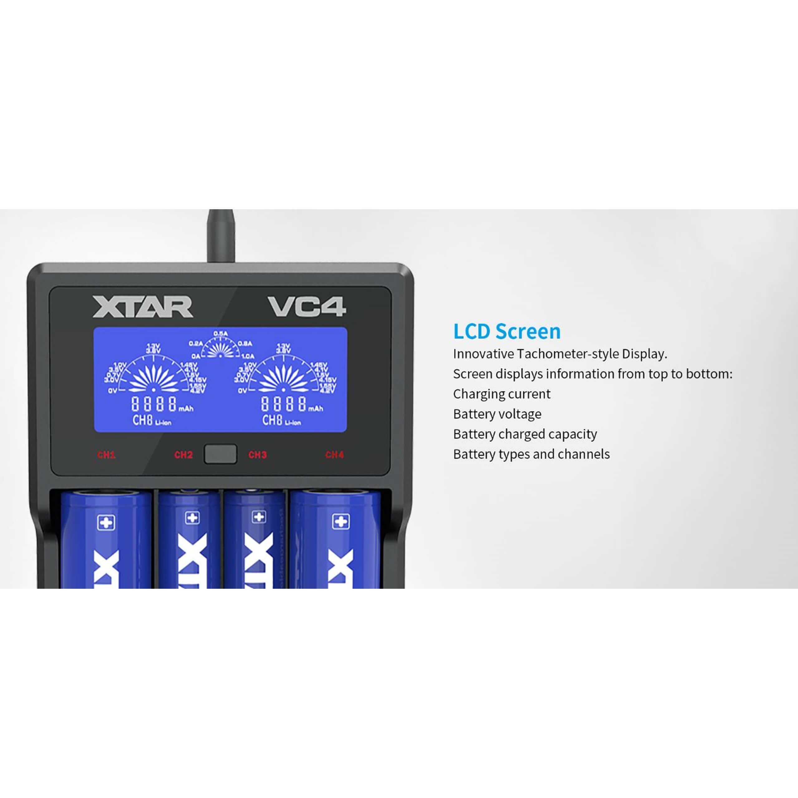 XTAR VC4 Charger - TinkerTech AU XTAR