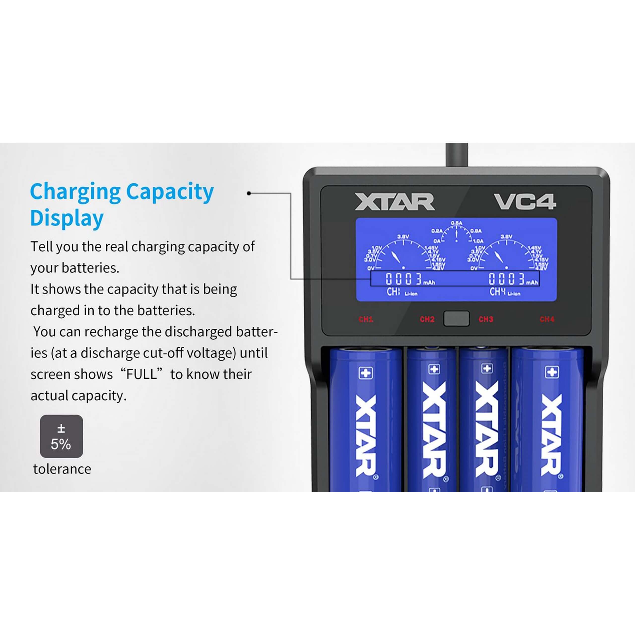 XTAR VC4 Charger - TinkerTech AU XTAR