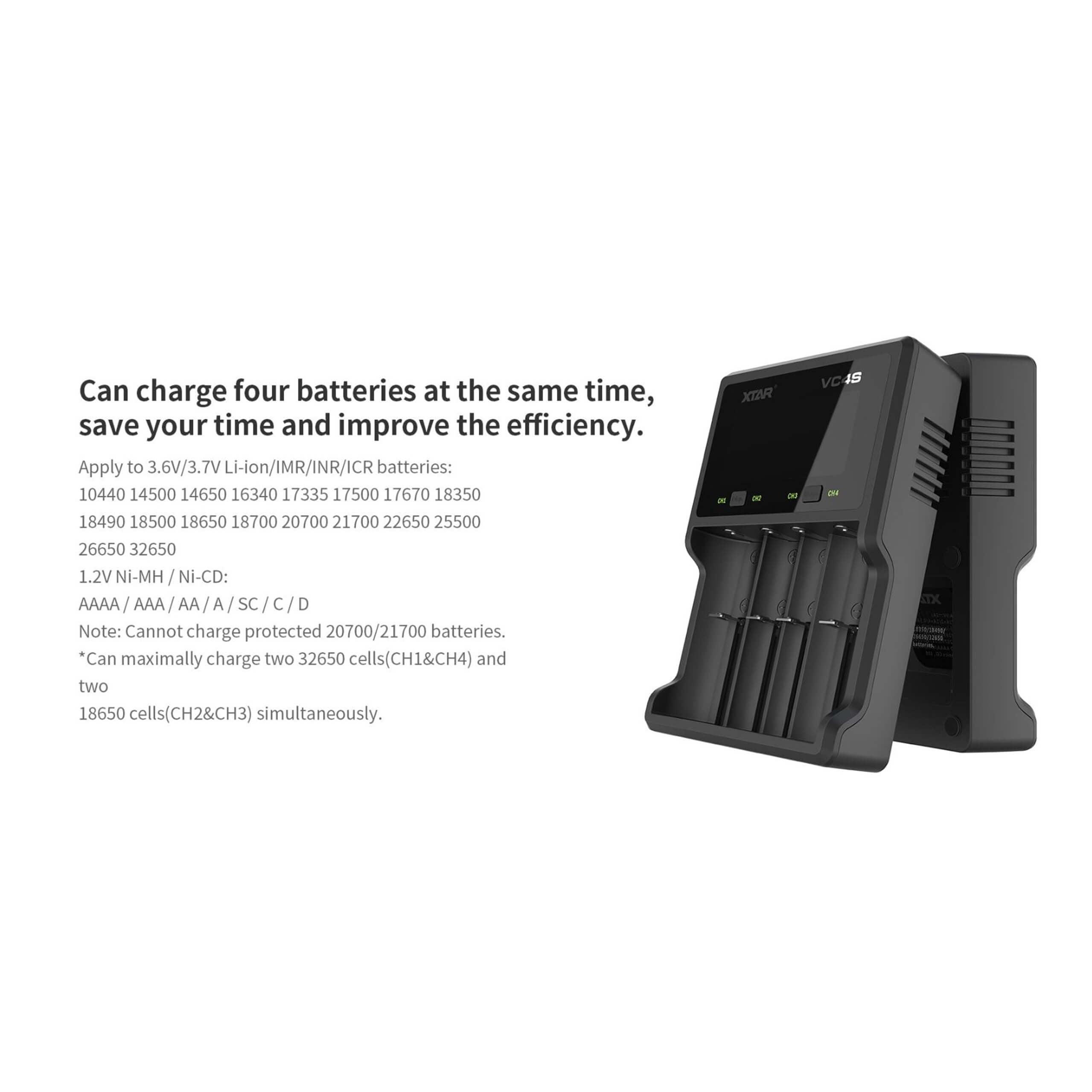 XTAR VC4S Charger - TinkerTech AU XTAR