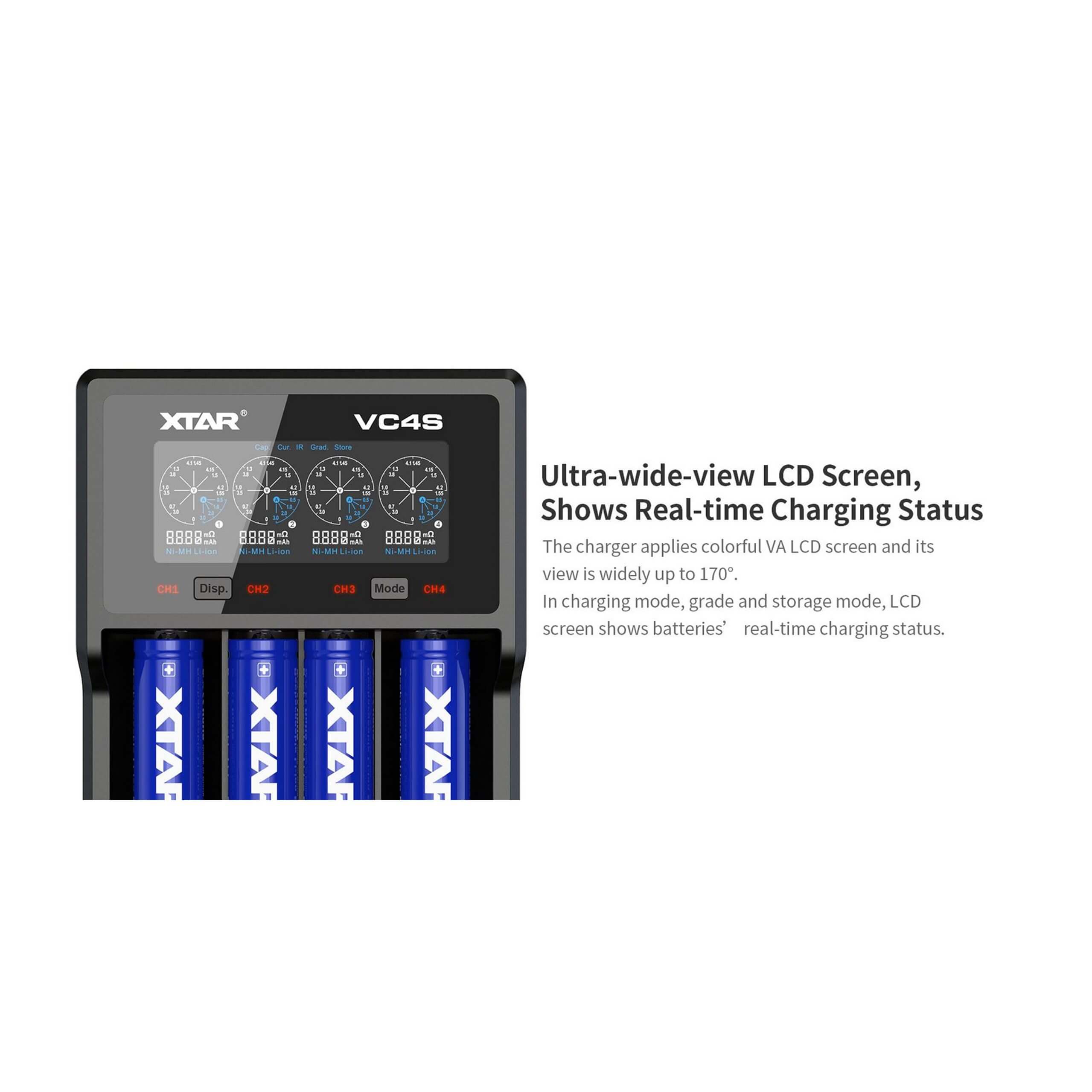 XTAR VC4S Charger - TinkerTech AU XTAR